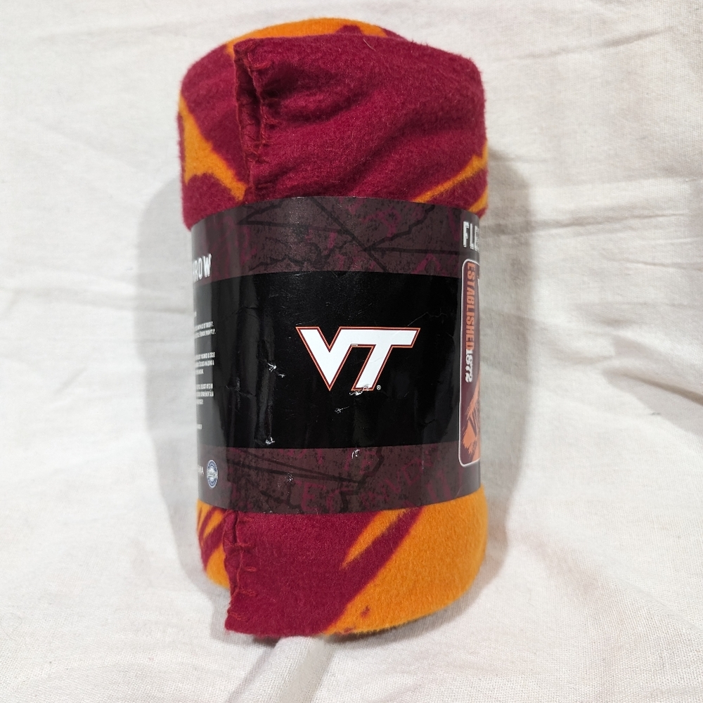 Virginia Tech Fleece Throw - Picture 4 of 7